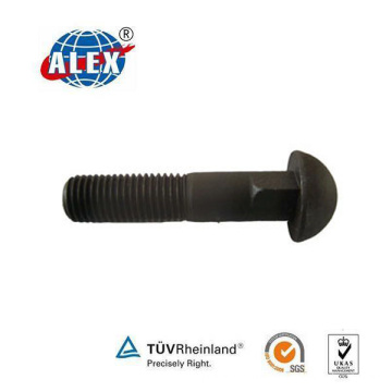 Round Head High Strength Black Rail Fishplate Bolt